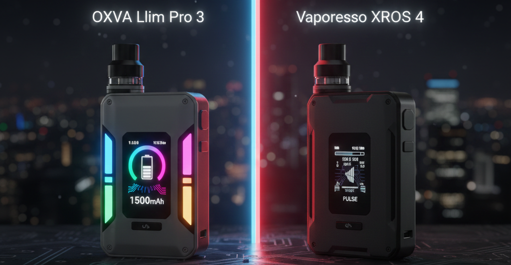 OXVA Xlim Pro 3 vs Vaporesso XROS 4: The 2026 Pod King? Evapourate OXVA Xlim Pro 3 vs Vaporesso XROS 4: The 2026 Pod King? Evapourate