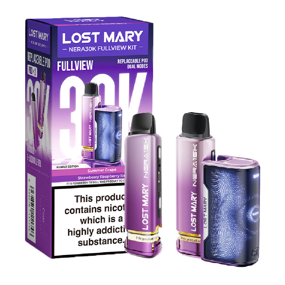 Lost Mary NERA30K Fullview Refillable Pod Kit (Purple Edition)