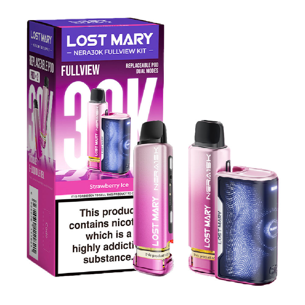 Lost Mary NERA30K Fullview Refillable Pod Kit (Strawberry Ice)