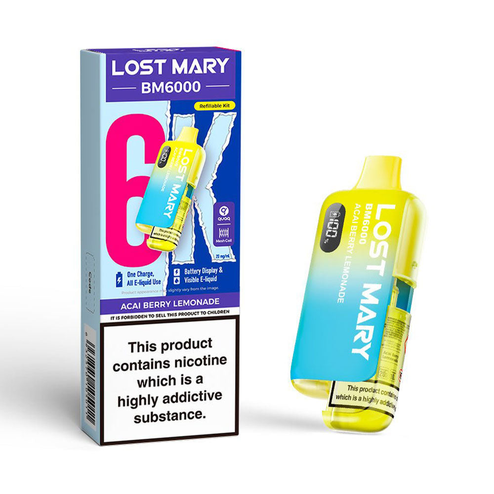 Lost Mary BM6000 Refillable Pod Kit (Acai Berry Lemonade)