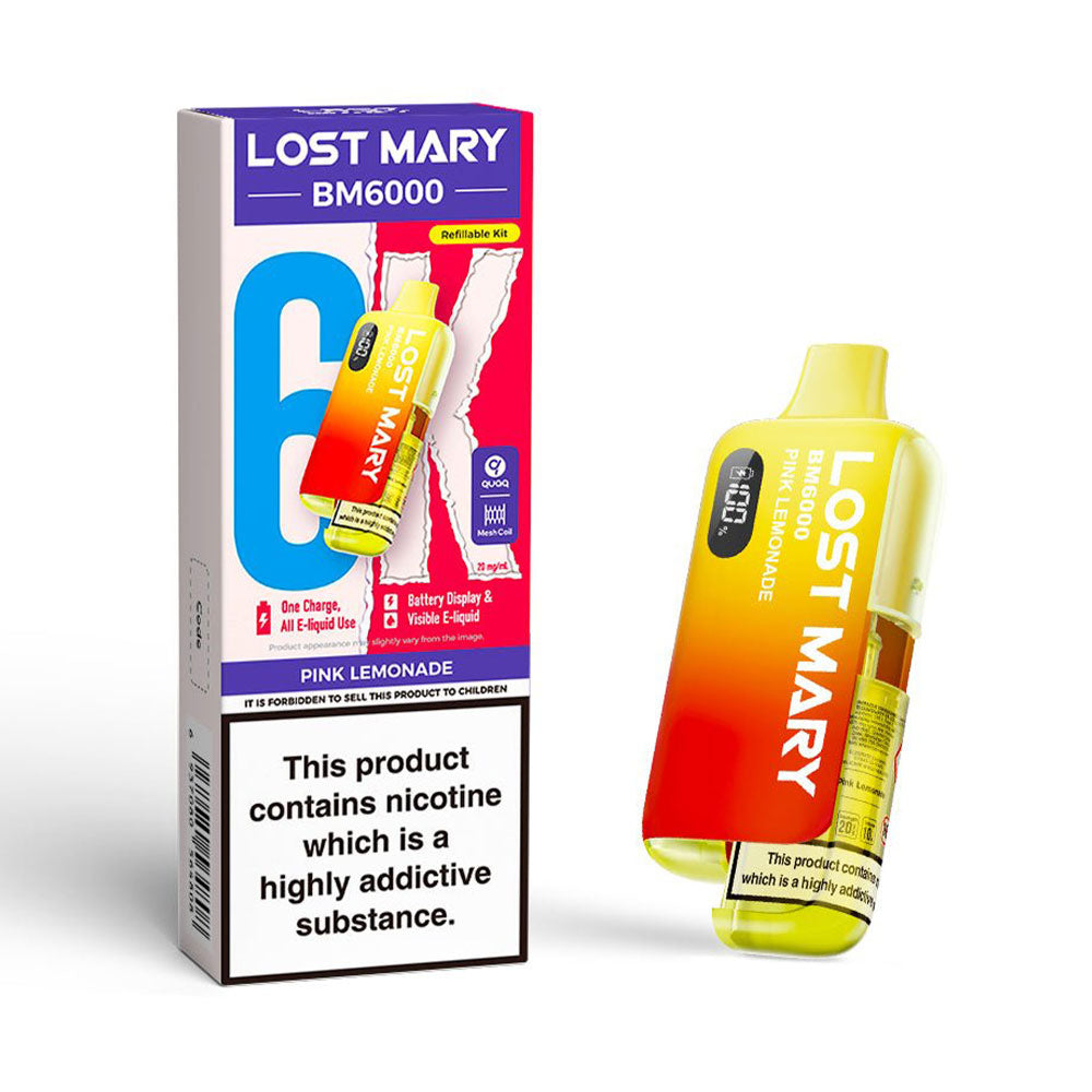 Lost Mary BM6000 Refillable Pod Kit (Pink Lemonade)