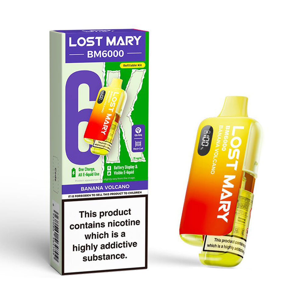 Lost Mary BM6000 Refillable Pod Kit (Banana Volcano)