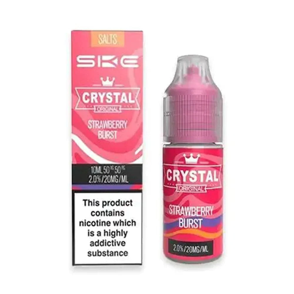 SKE Crystal Original 10ml Nic Salt E Liquid (Strawberry Burst)