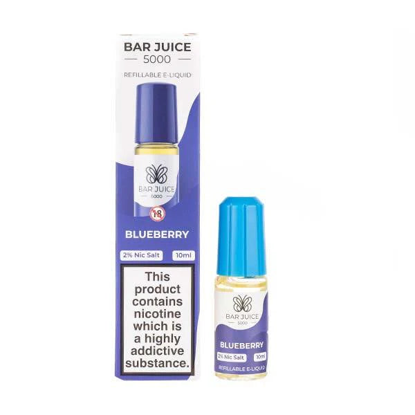 Bar Juice 5000 Blueberry e-liquid bottle. hayati pods in Sheffield uk. ELFBAR Nic Salt in uk. E-liquid in uk