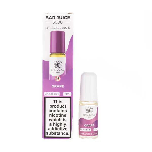 Bar Juice 5000 Grape e-liquid bottle . hayati pods in Sheffield uk. ELFBAR Nic Salt in uk. E-liquid in uk