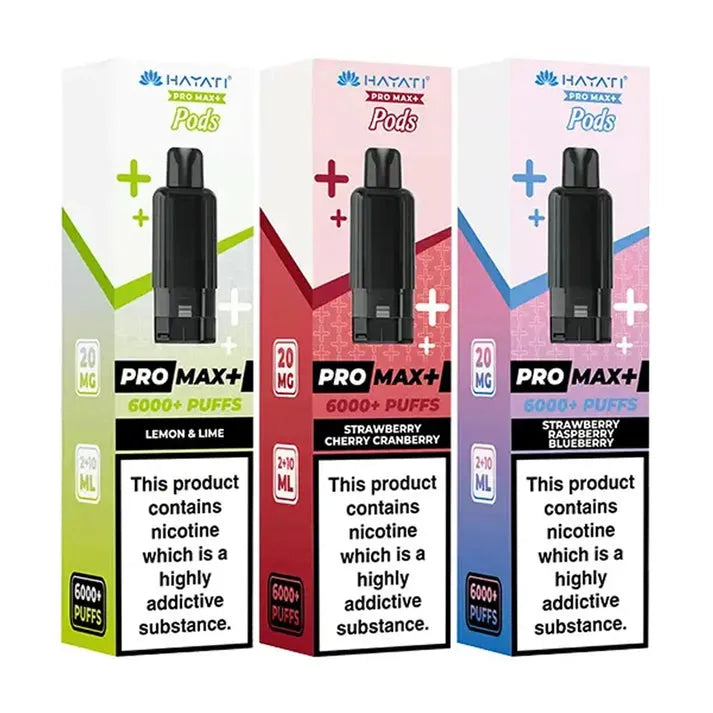 Hayati Pro Max Plus 6000 Prefilled Pods.hayati pods in Sheffield uk