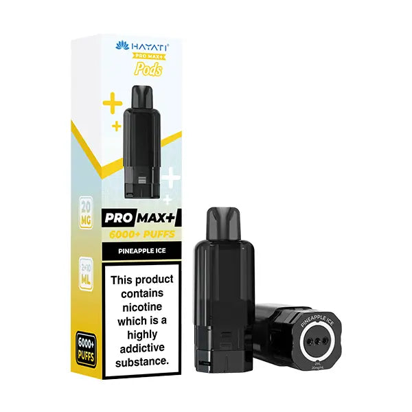 Hayati Pro Max Plus 6000 Prefilled Pods.hayati pods in Sheffield uk