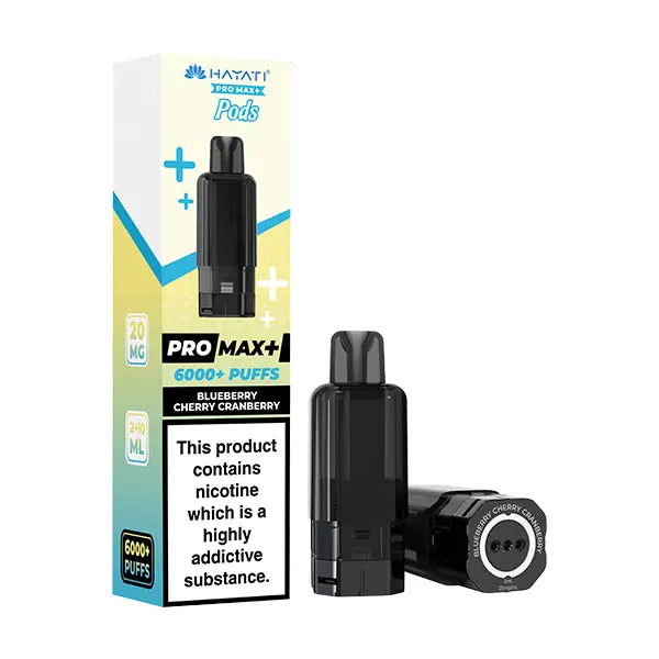 Hayati Pro Max Plus 6000 Prefilled Pods.refillable pods in Sheffield