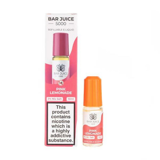 Pink Lemonade Nic Salt E-Liquid by Bar Juice 5000. hayati pods in Sheffield uk. ELFBAR Nic Salt in uk. E-liquid in uk