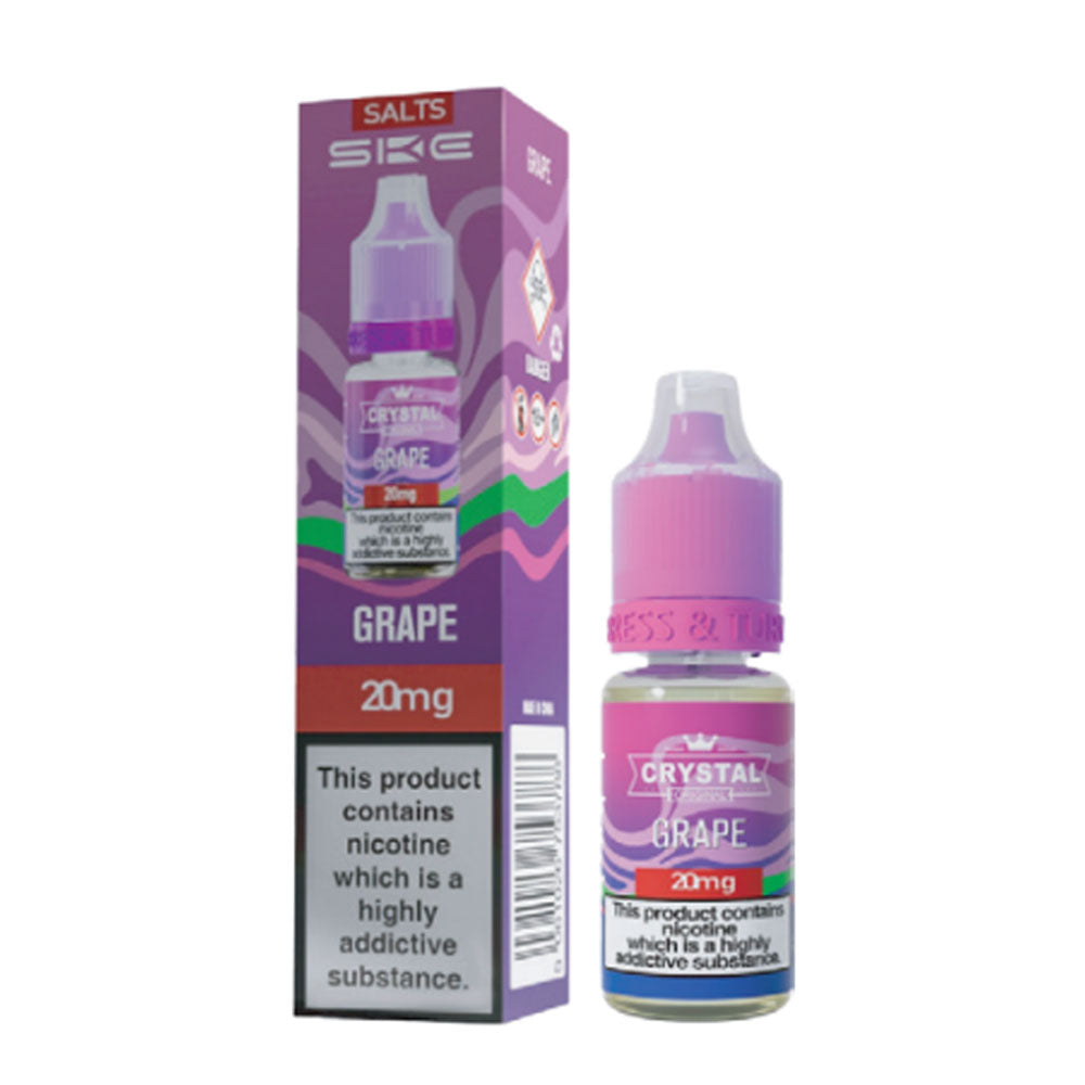 SKE Crystal Original 10ml Nic Salt E Liquid (Grape)
