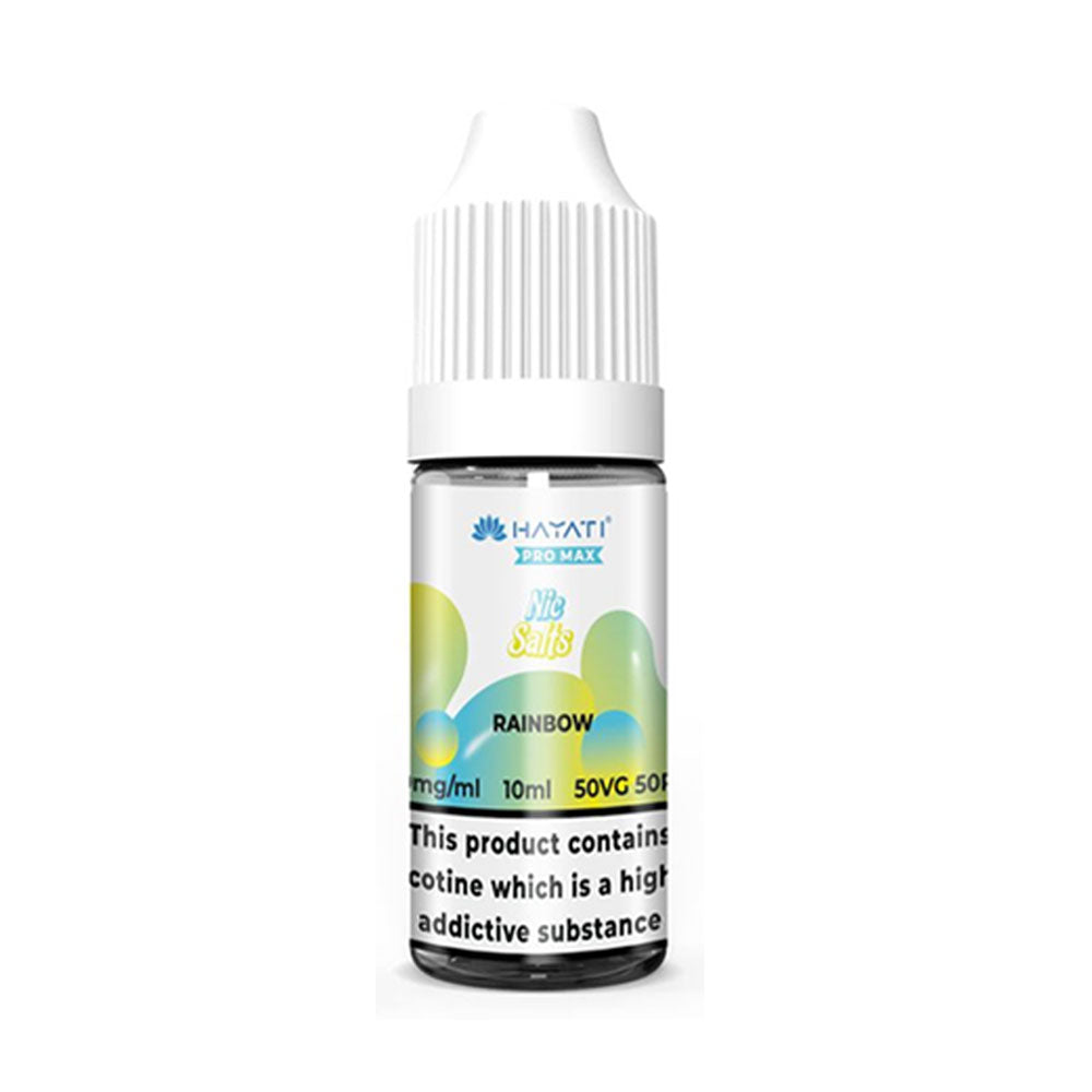 Hayati Pro Max 10ml Nic Salt E Liquid (Rainbow)
