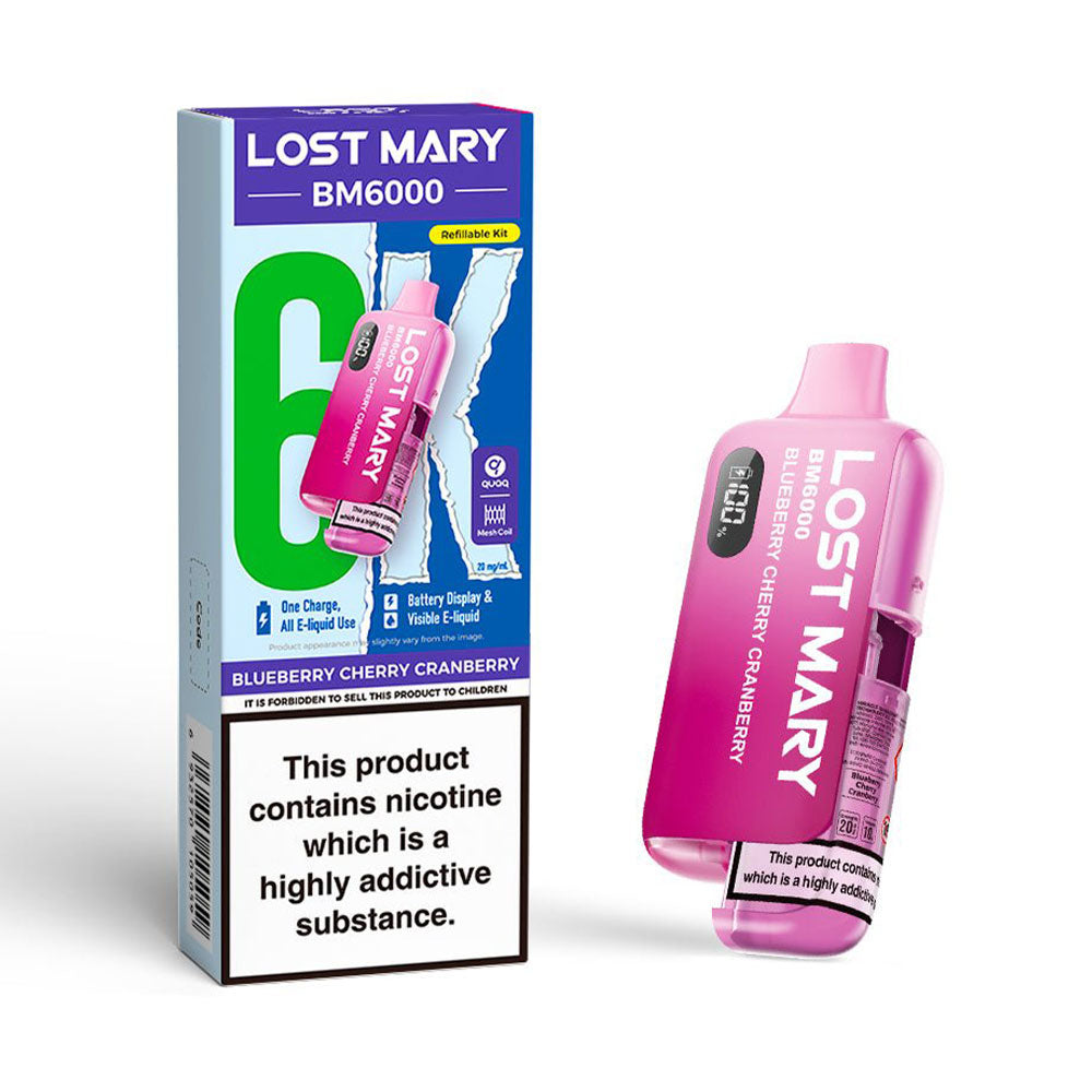Lost Mary BM6000 Refillable Pod Kit (Blueberry Cherry Cranberry)