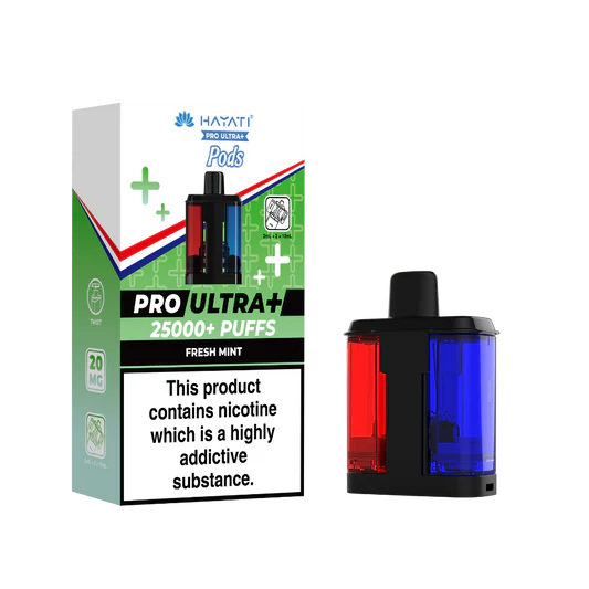 Hayati Pro Ultra Plus 25k Prefilled Pods Fresh Mint.prefilled pod in Sheffield