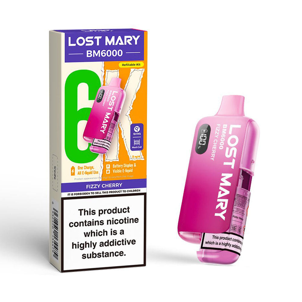 Lost Mary BM6000 Refillable Pod Kit (Fizzy Cherry)