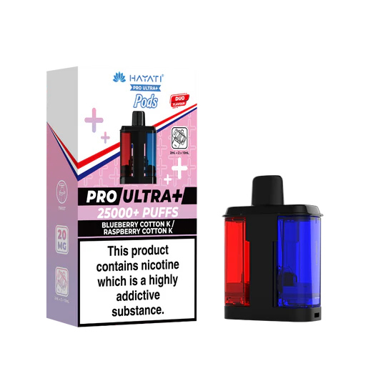 Hayati Pro Ultra Plus 25k Prefilled Pods Blueberry Cotton K/Raspberry Cotton K.vape shop online