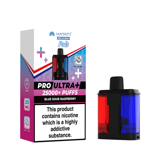 Hayati Pro Ultra Plus 25k Prefilled Pods Blue Sour Raspberry.Vape kits in uk