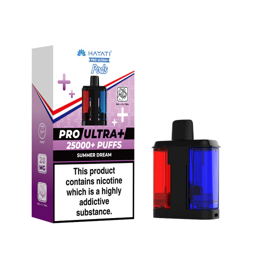 Hayati Pro Ultra Plus 25k Prefilled Pods Summer Dream.refillable pods in Sheffield