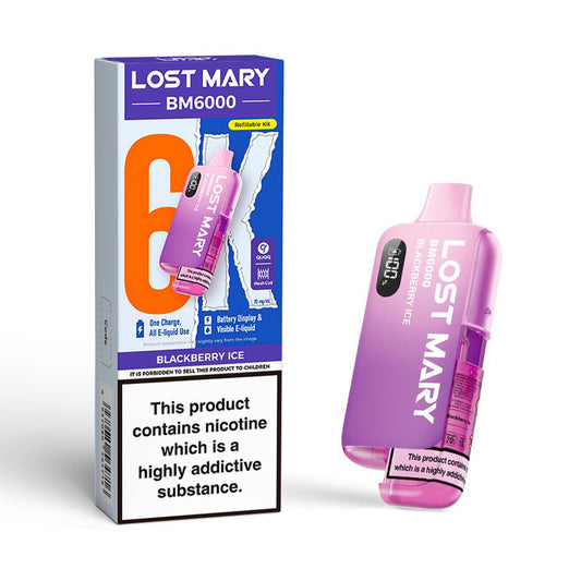 Lost Mary BM6000 Refillable Pod Kit (Blackberry Ice)