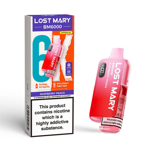 Lost Mary BM6000 Refillable Pod Kit (Raspberry Peach)