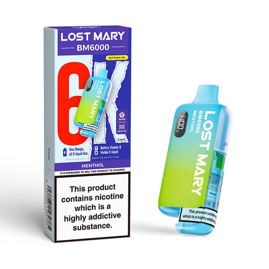 Lost Mary BM6000 Refillable Pod Kit (Menthol)