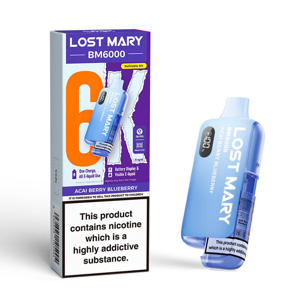 Lost Mary BM6000 Refillable Pod Kit (Acai Berry Blueberry)
