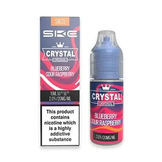 SKE Crystal Original 10ml Nic Salt E Liquid (Blueberry Sour Raspberry)
