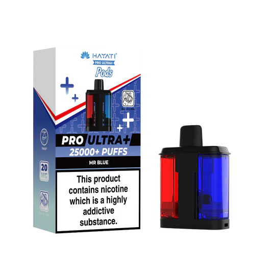 Hayati Pro Ultra Plus 25k Prefilled Pods Mr Blue.prefilled pod in Sheffield