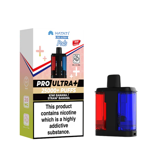 Hayati Pro Ultra Plus 25k Prefilled Pods Kiwi Banana/Straw' Banana.Vape kits in uk