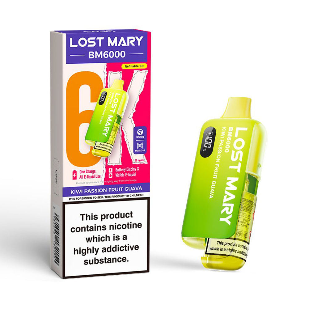 Lost Mary BM6000 Refillable Pod Kit (Kiwi Passionfruit Guava)
