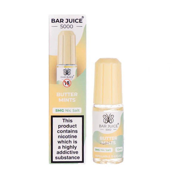 Bar Juice 5000 Butter Mints vape juice bottle. hayati pods in Sheffield uk. ELFBAR Nic Salt in uk. E-liquid in uk
