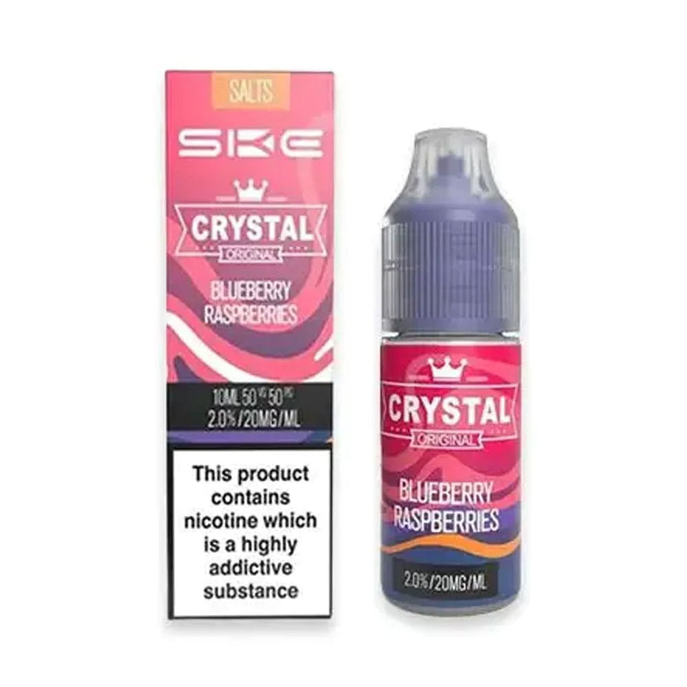 SKE Crystal Original 10ml Nic Salt E Liquid (Blueberry Raspberries)
