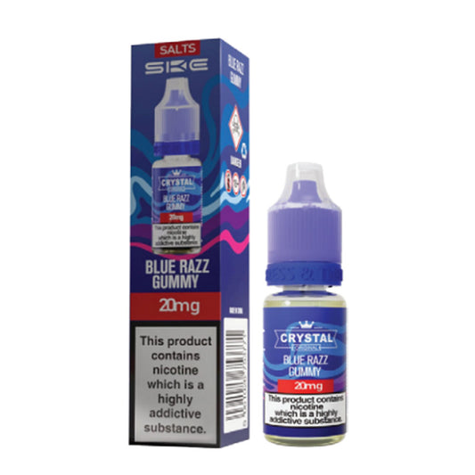 SKE Crystal Original 10ml Nic Salt E Liquid (Blue Razz Gummy)