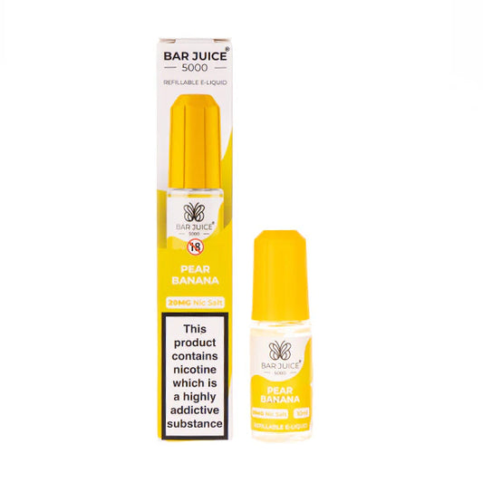 Pear Banana Nic Salt E-Liquid by Bar Juice 5000. ELFBAR Nic Salt in uk. E-liquid in uk