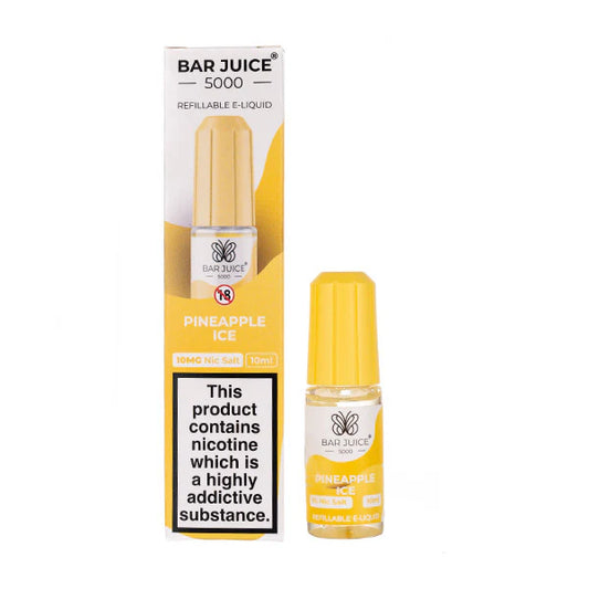 Bar Juice Pineapple Ice e-liquid bottle. hayati pods in Sheffield uk. ELFBAR Nic Salt in uk. E-liquid in uk