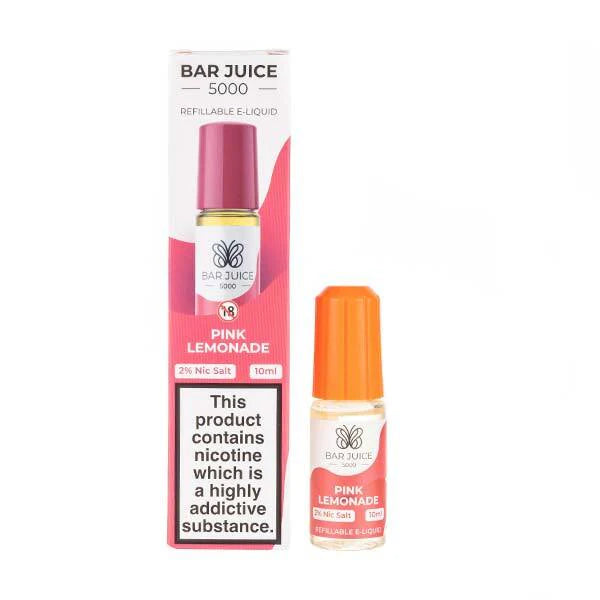 Pink Lemonade Nic Salt E-Liquid by Bar Juice 5000. hayati pods in Sheffield uk. ELFBAR Nic Salt in uk. E-liquid in uk