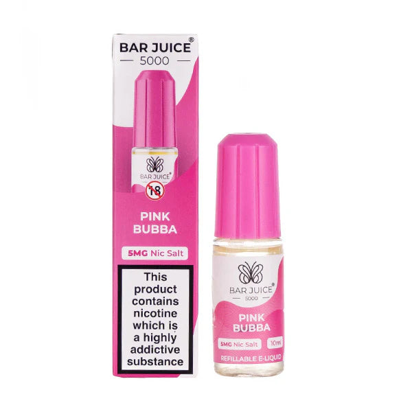 Pink Bubba Nic Salt E-Liquid by Bar Juice 5000. hayati pods in Sheffield uk. ELFBAR Nic Salt in uk. E-liquid in uk
