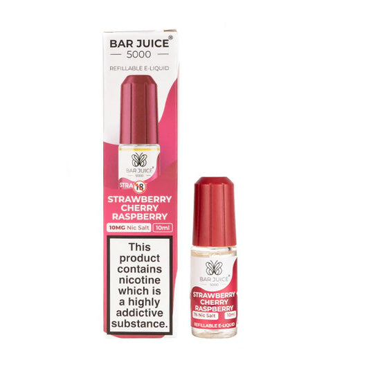 Bar Juice Strawberry Cherry Raspberry e-liquid. hayati pods in Sheffield uk. ELFBAR Nic Salt in uk. E-liquid in uk