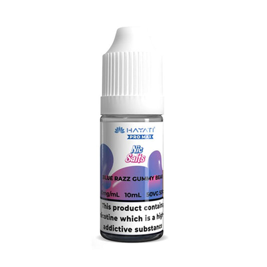 Hayati Pro Max 10ml Nic Salt E Liquid (Blue Razz Gummy Bear)