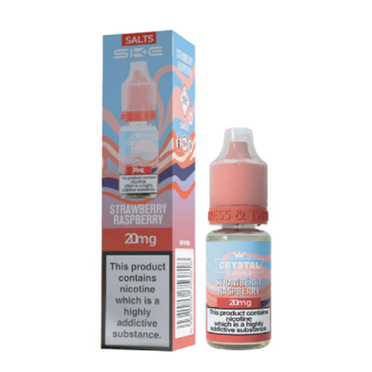 SKE Crystal Original 10ml Nic Salt E Liquid (Strawberry Raspberry)