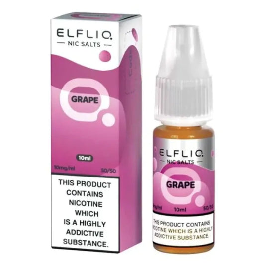 ELFBAR ElfLiq Grape Nic Salts - 10ml.prefilled pod in Sheffield