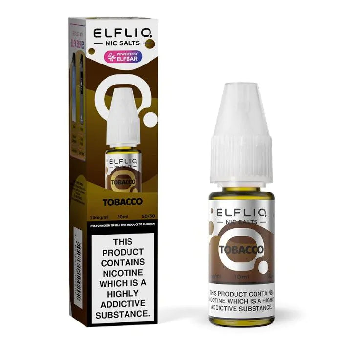 ELFBAR ElfLiq Tobacco Nic Salts - 10ml. prefilled pod in Sheffield