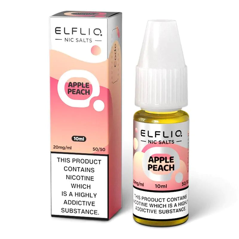 ELFBAR ELFLIQ Apple Peach Nic Salts - 10ml. Vape kits in uk