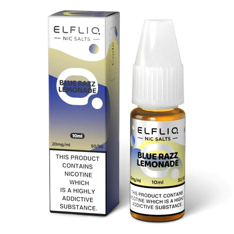 elfliq_nic_salts_10ml_blue_razz_lemonade_20mg_1. Vape kits in uk