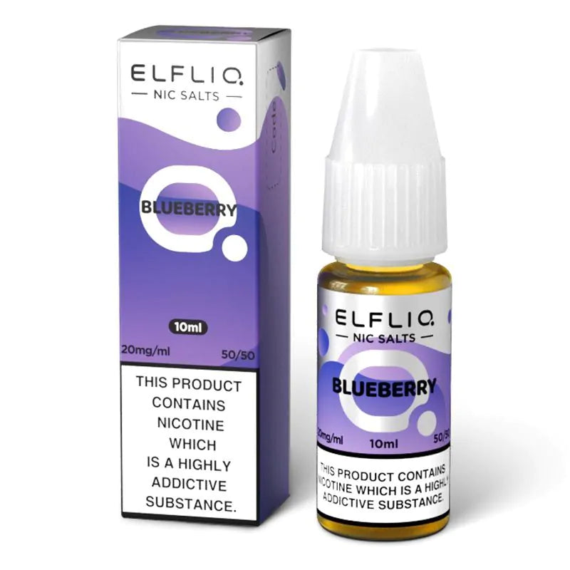 elfliq_nic_salts_10ml_blueberry_20mg. Vape kits in uk