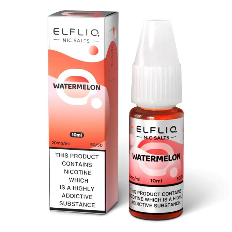 ELFBAR ELFLIQ Watermelon Nic Salts - 10ml.Vape kits in uk