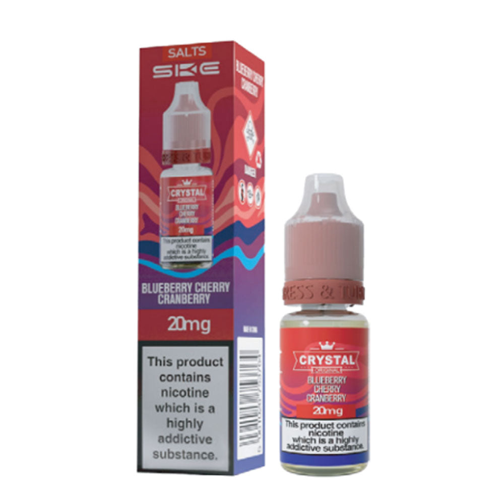 SKE Crystal Original 10ml Nic Salt E Liquid (Blueberry Cherry Cranberry)