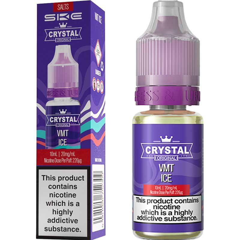 SKE Crystal Original 10ml Nic Salt E Liquid (Vmt Ice)