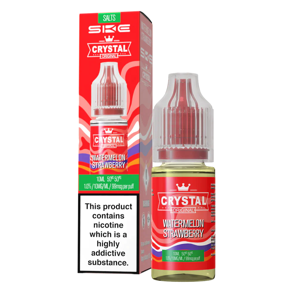 SKE Crystal Original 10ml Nic Salt E Liquid (Watermelon Strawberry)