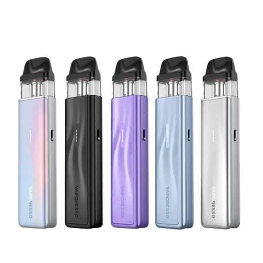 Five Vaporesso vaping devices in different colors. Best vapes in uk
