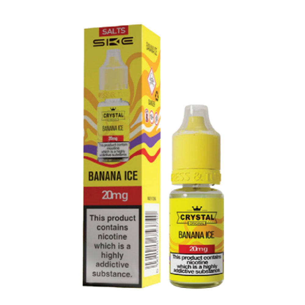 SKE Crystal Original 10ml Nic Salt E Liquid (Banana Ice)